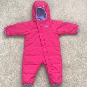North Face Pink Baby Bunting